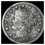 1886 Liberty Head Nickel LIGHTLY CIRCULATED
