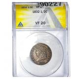 1532 Classic Head Half Cent ANACS VF20