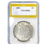 1889 Morgan Silver Dollar PGA MS64