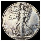 1938-D Silver Walking Liberty Half Dollar NEARLY U