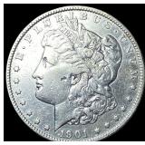 1901 Silver Morgan Dollar NEARLY UNCIRCULATED