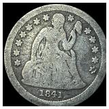 1841-O Silver Seated Liberty Dime NICELY CIRCULATE