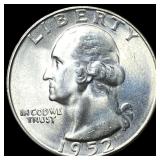 1952 Washington Silver Quarter CHOICE BU