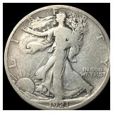 1921-D Silver Walking Liberty Half Dollar  CLOSEL