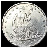 1853 Arrows/Rays Seated Liberty Half Dollar  CLOS