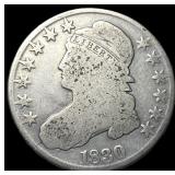 1830 Capped Bust Half Dollar NICELY  CIRCULATED