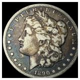 1890-CC Silver Morgan Dollar LIGHTLY  CIRCULATED