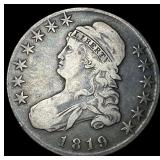 1819 Capped Bust Half Dollar LIGHTLY CIRCULATED