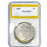 1887 Morgan Silver Dollar PGA MS63