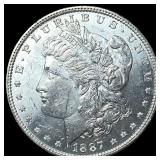 1887-S Silver Morgan Dollar GEM BU