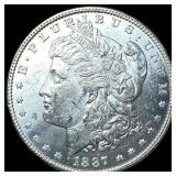 1887 Silver Morgan Dollar GEM BU
