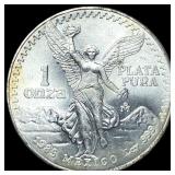 1985 Mexico Silver 1 Onza Libertad SUPERB GEM BU