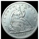 1863-S Silver Half Dollar NEARLY UNCIRCULATED