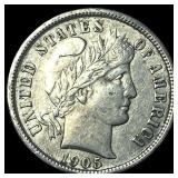 1905 Barber Dime CLOSELY UNCIRCULATED