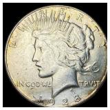1928 Silver Peace Dollar CLOSELY UNCIRCULATED