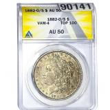 1882-O/S Morgan Silver Dollar ANACS AU50