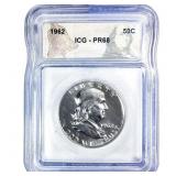 1962 Franklin Half Dollar ICG PR68