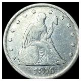 1876 Seated Liberty Twenty Cents LIGHTLY CIRCULATE