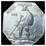 1925 Silver Norse American Centennial Medal UNCIRC