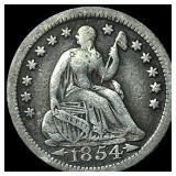 1854-O Silver Half Dime LIGHTLY CIRCULATED