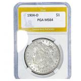 1904-O Morgan Silver Dollar PGA MS64