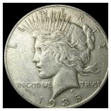 1935-S Silver Peace Dollar NEARLY  UNCIRCULATED