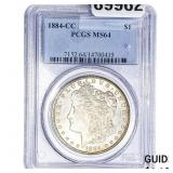 1884-CC Morgan Silver Dollar PCGS MS64