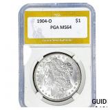 1904-O Morgan Silver Dollar PGA MS64