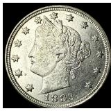 1883 Liberty Head Nickel (No Cents) CHOICE AU