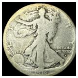 1916-S Silver Walking Liberty Half Dollar  NICELY