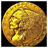 1915 Indian Head Gold $2.50 Quarter Eagle CLOSELY