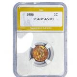 1906 Indian Head Cent PGA MS65 RD