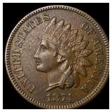 1874 Indian Head Cent NEARLY UNCIRCULATED