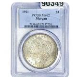 1921 Morgan Silver Dollar PCGS MS62