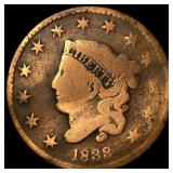 1833 Coronet Head Large Cent NICELY CIRCULATED