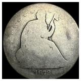1872 Seated Liberty Silver Dollar NICELY CIRCULATE