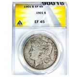 1901 Morgan Silver Dollar ANACS EF45