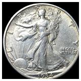 1934-S Silver Walking Liberty Half Dollar CLOSELY