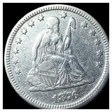 1876 Seated Liberty Quarter NEARLY UNCIRCULATED