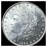 1884 Silver Morgan Dollar GEM BU