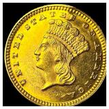 1871 Gold $1 Indian Head UNCIRCULATED