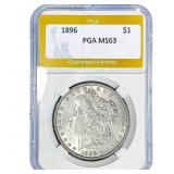 1896 Morgan Silver Dollar PGA MS63