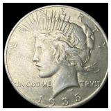 1935-S Silver Peace Dollar NEARLY  UNCIRCULATED