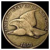 1858 Flying Eagle Cent CHOICE BU