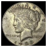 1935-S Silver Peace Dollar NEARLY  UNCIRCULATED