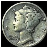 1921-D Silver Mercury Dime LIGHTLY CIRCULATED