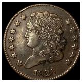1826 Copper Half Cent CLOSELY UNCIRCULATED