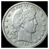 1916 Silver Barber Quarter NEARLY UNCIRCULATED