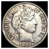 1892-S Silver Barber Dime CLOSELY  UNCIRCULATED