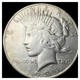 1935-S Silver Peace Dollar CLOSELY  UNCIRCULATED